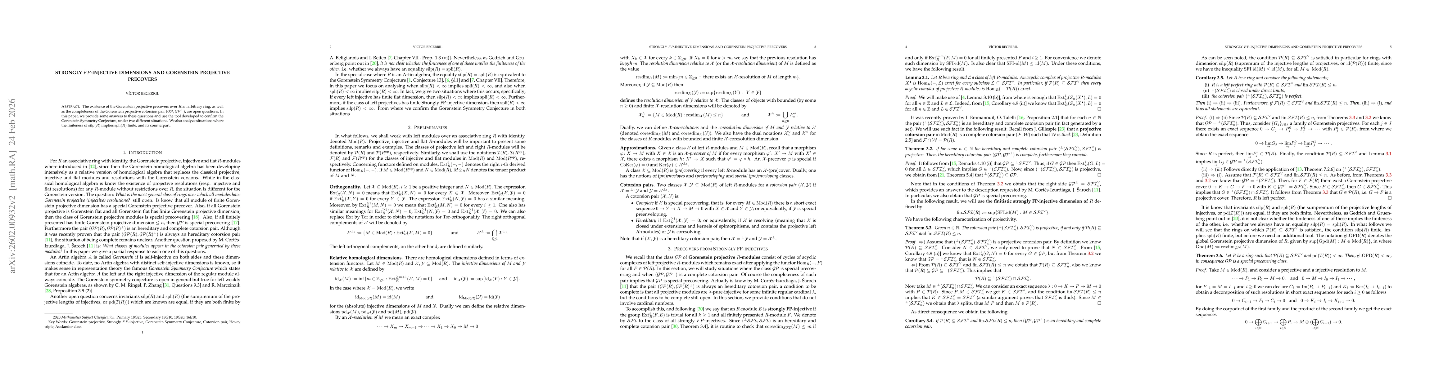 Thumbnail for Strongly $FP$-injective dimensions and Gorenstein projective precovers