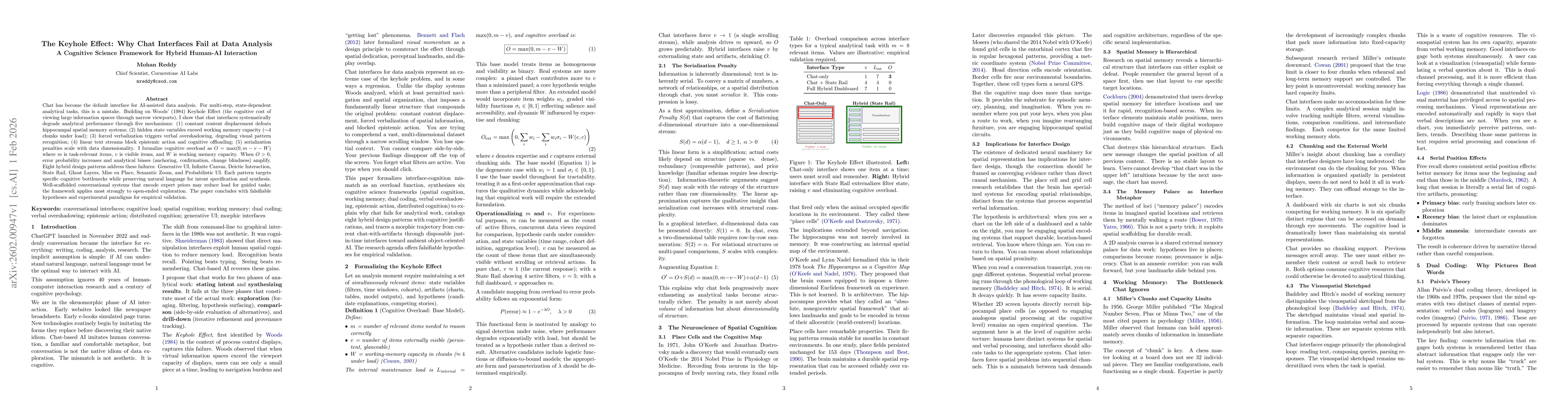 Thumbnail for The Keyhole Effect: Why Chat Interfaces Fail at Data Analysis