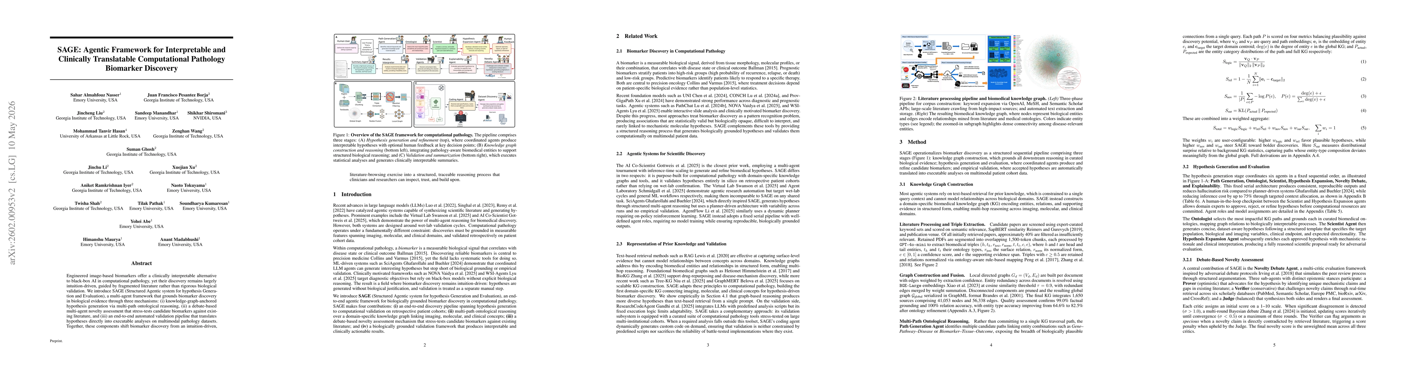 Thumbnail for SAGE: Agentic Framework for Interpretable and Clinically Translatable Computational Pathology Biomarker Discovery