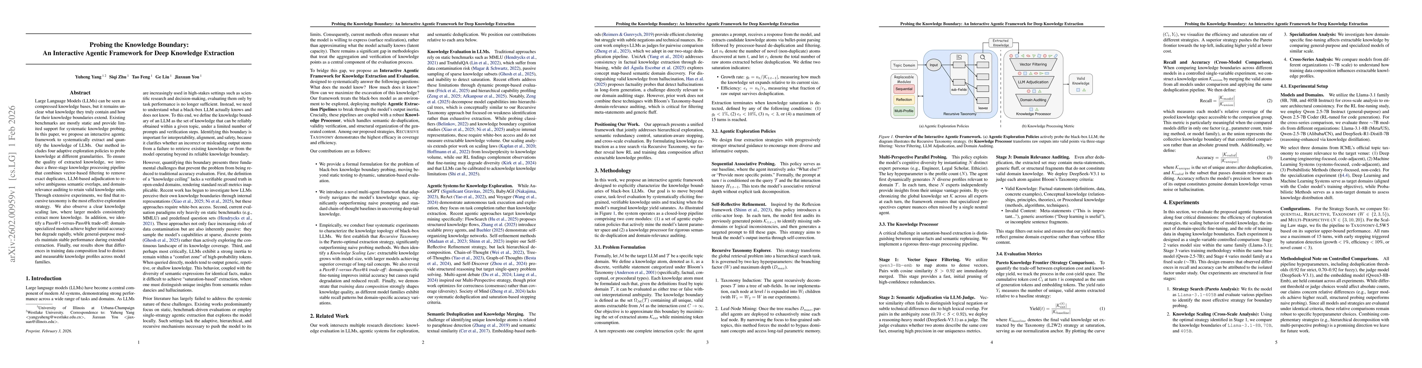 Thumbnail for Probing the Knowledge Boundary: An Interactive Agentic Framework for Deep Knowledge Extraction