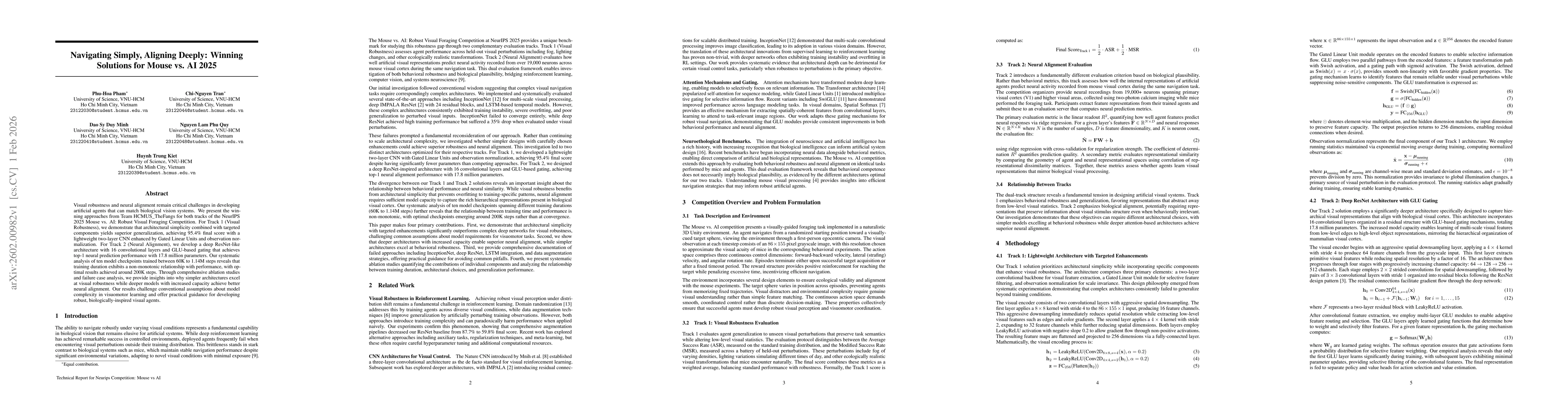 Thumbnail for Navigating Simply, Aligning Deeply: Winning Solutions for Mouse vs. AI 2025