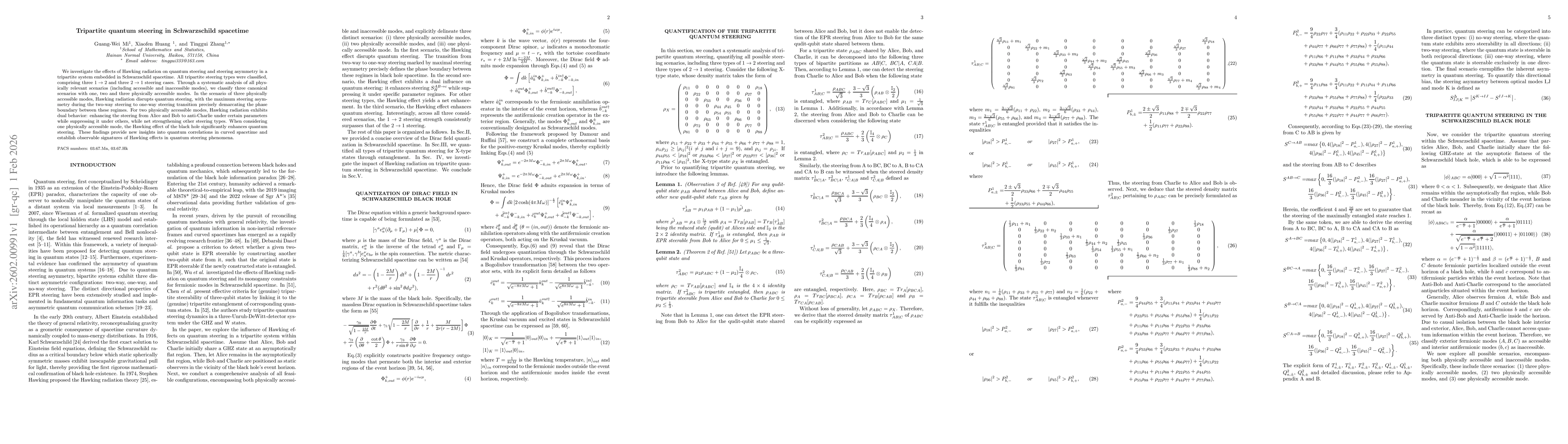 Thumbnail for Tripartite quantum steering in Schwarzschild spacetime