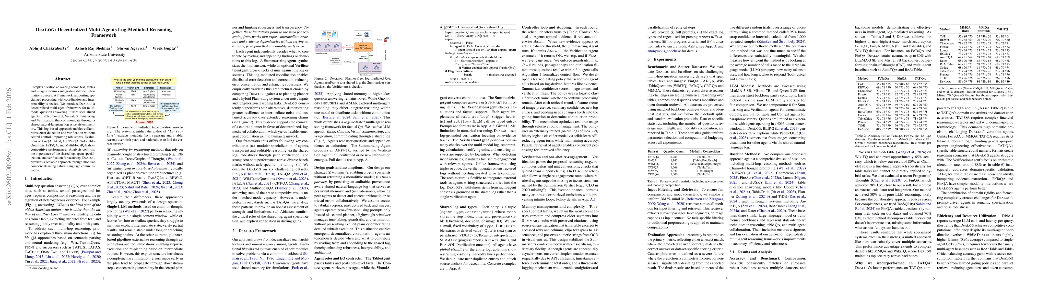 Thumbnail for DeALOG: Decentralized Multi-Agents Log-Mediated Reasoning Framework