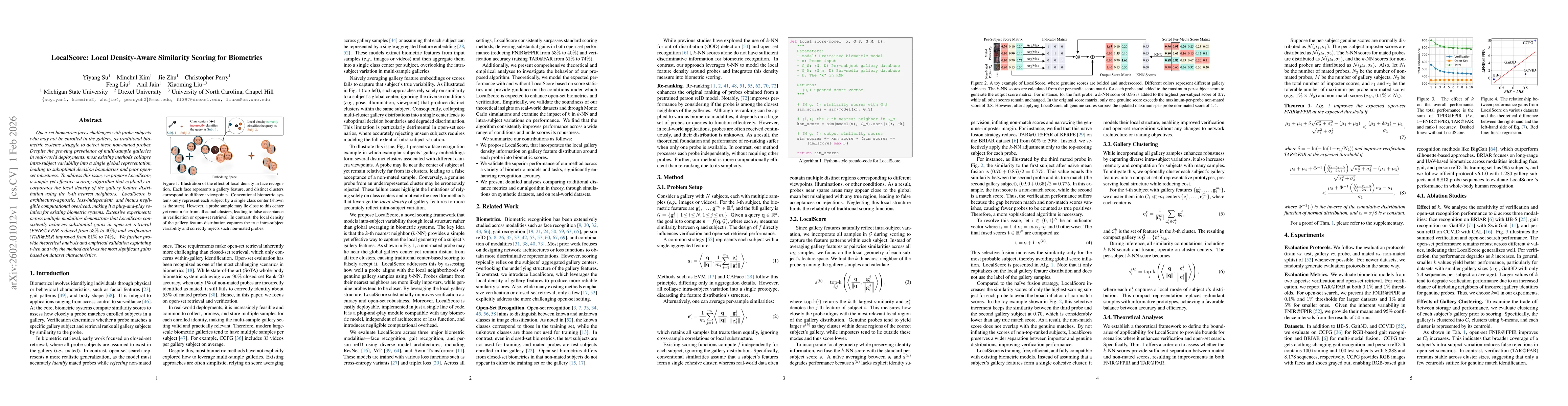 Thumbnail for LocalScore: Local Density-Aware Similarity Scoring for Biometrics
