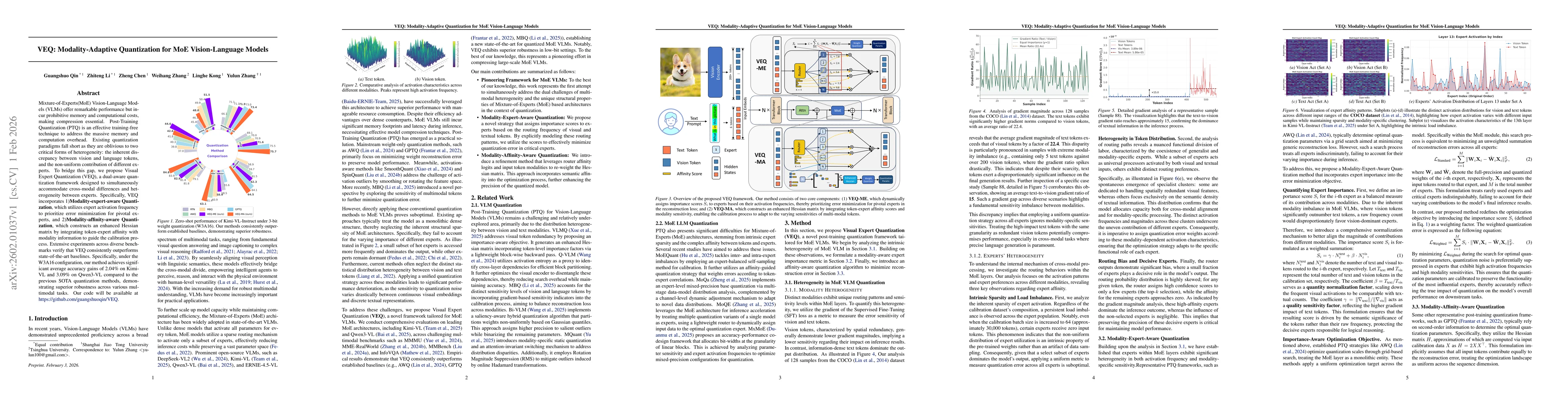 Thumbnail for VEQ: Modality-Adaptive Quantization for MoE Vision-Language Models