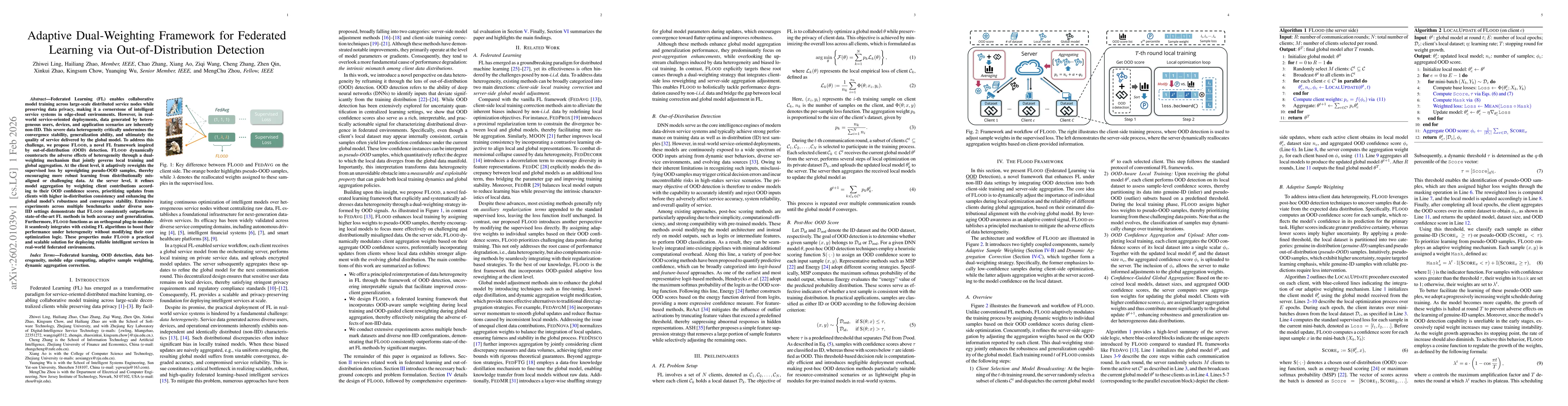 Thumbnail for Adaptive Dual-Weighting Framework for Federated Learning via Out-of-Distribution Detection