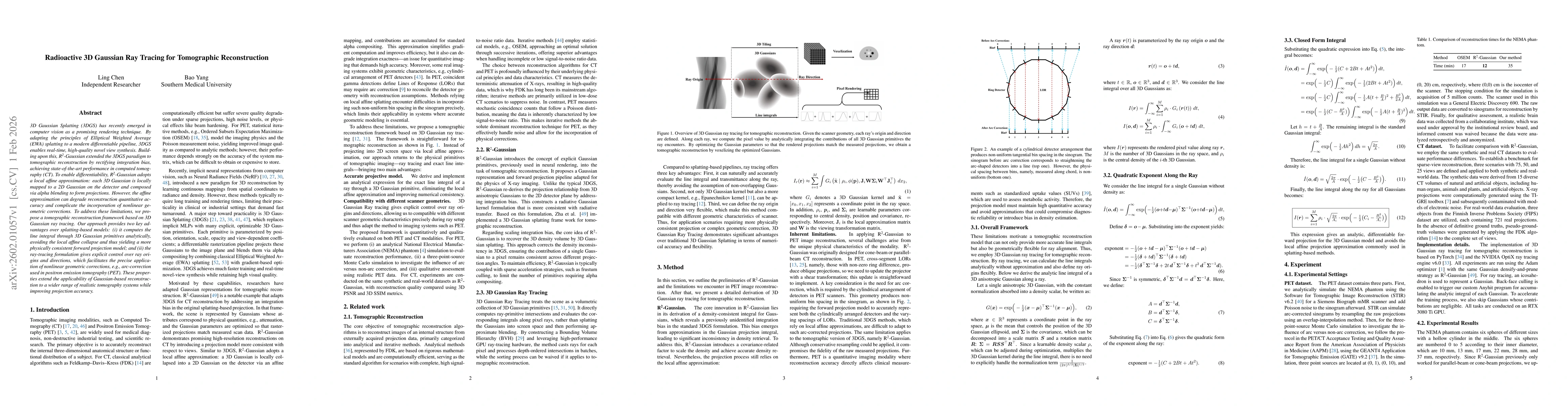 Thumbnail for Radioactive 3D Gaussian Ray Tracing for Tomographic Reconstruction