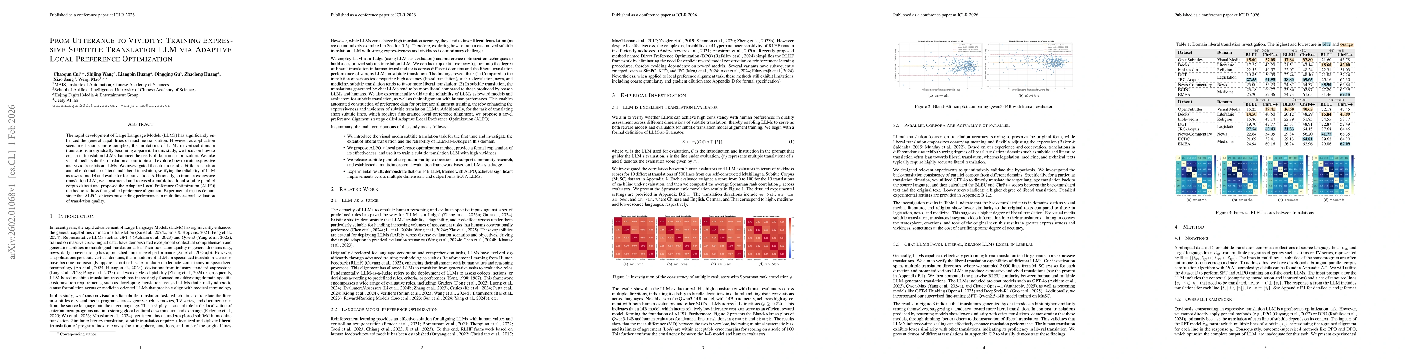 Thumbnail for From Utterance to Vividity: Training Expressive Subtitle Translation LLM via Adaptive Local Preference Optimization