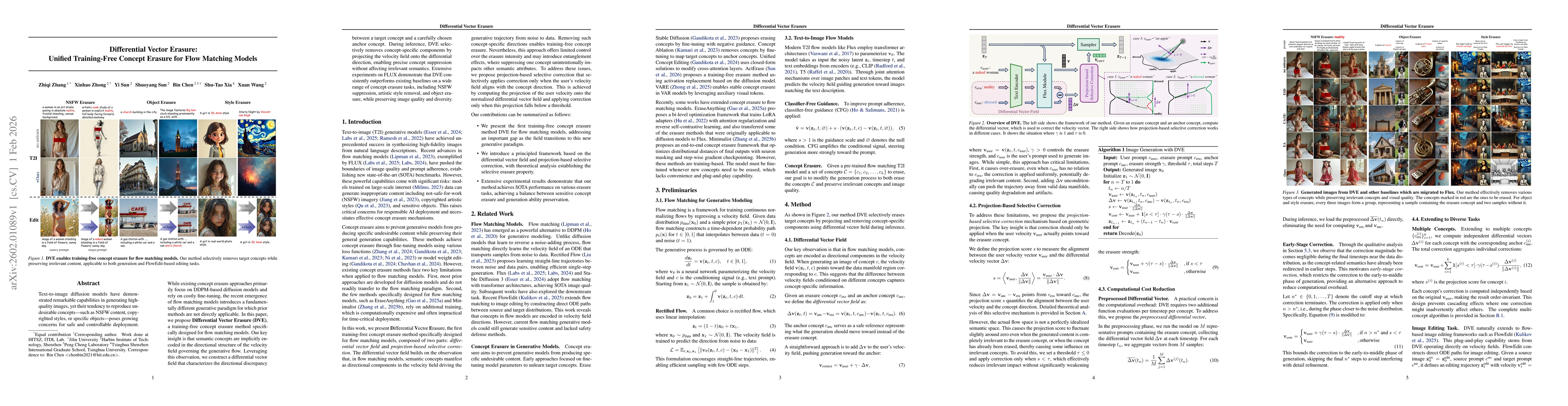 Thumbnail for Differential Vector Erasure: Unified Training-Free Concept Erasure for Flow Matching Models