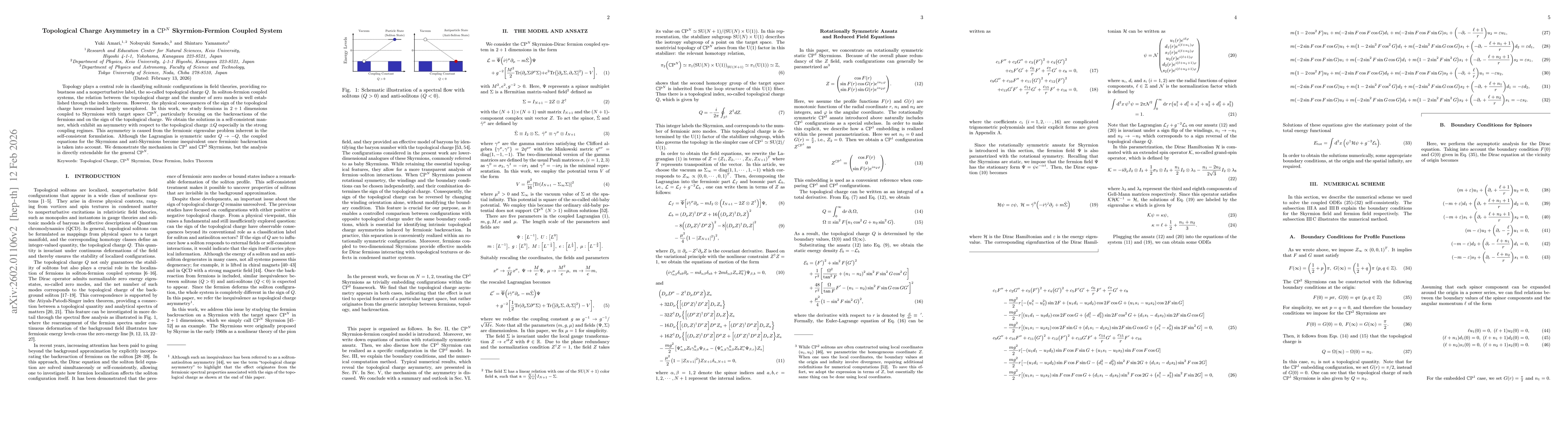 Thumbnail for Topological Charge Asymmetry in a $\mathbb{C}\mathrm{P}^N$ Skyrmion-Fermion Coupled System