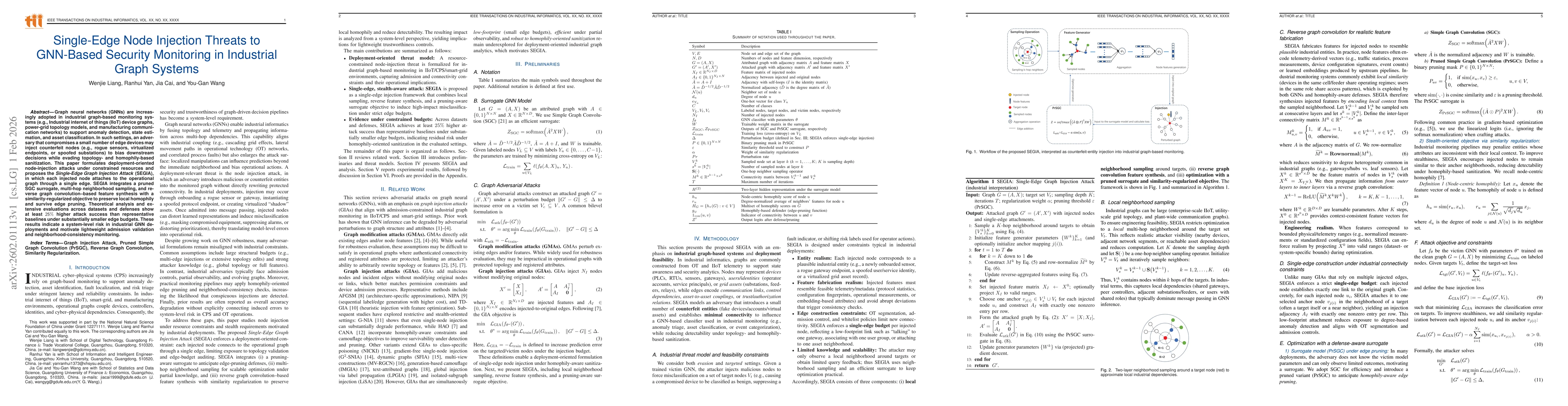 Thumbnail for Single-Edge Node Injection Threats to GNN-Based Security Monitoring in Industrial Graph Systems