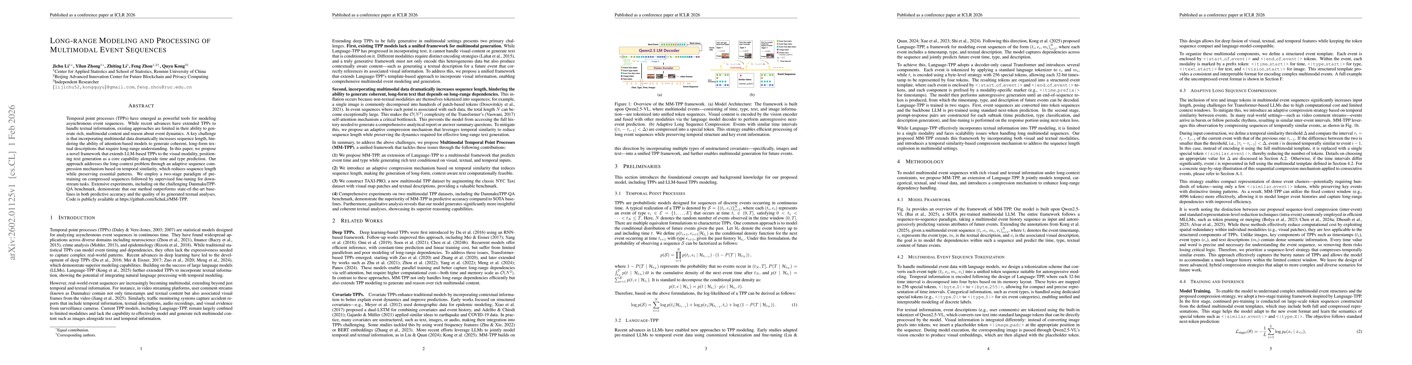 Thumbnail for Long-range Modeling and Processing of Multimodal Event Sequences