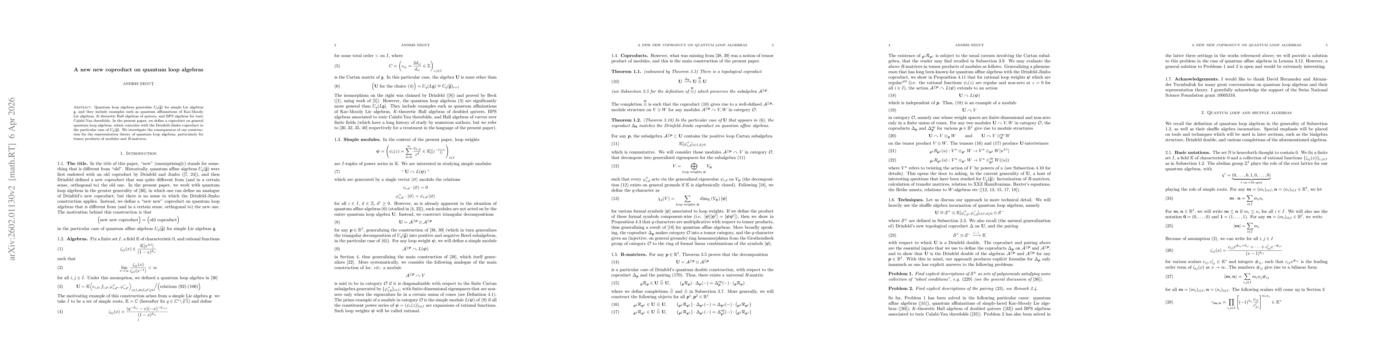Thumbnail for A new new coproduct on quantum loop algebras