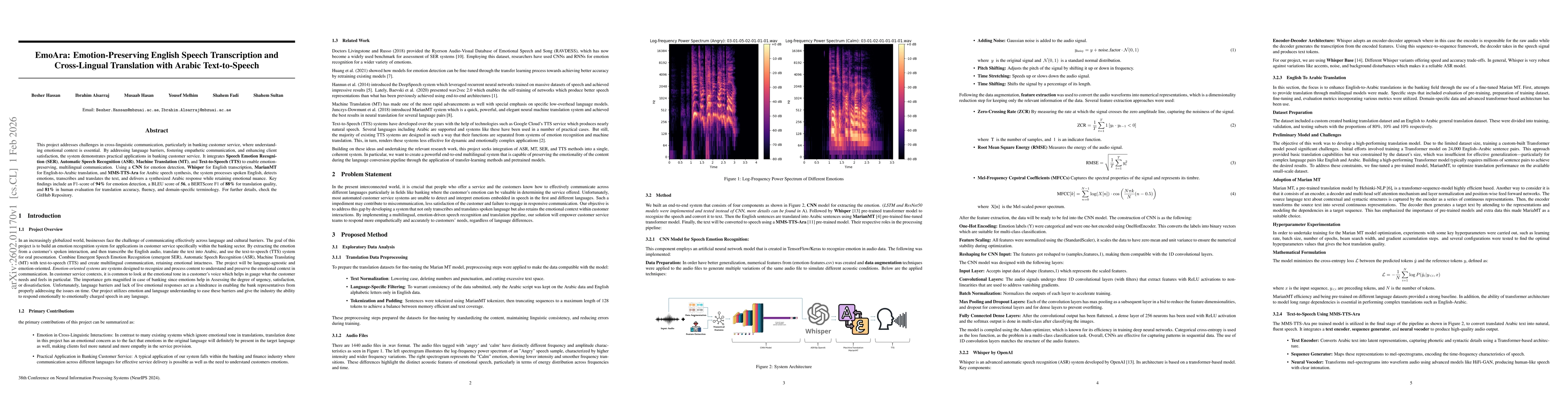 Thumbnail for EmoAra: Emotion-Preserving English Speech Transcription and Cross-Lingual Translation with Arabic Text-to-Speech