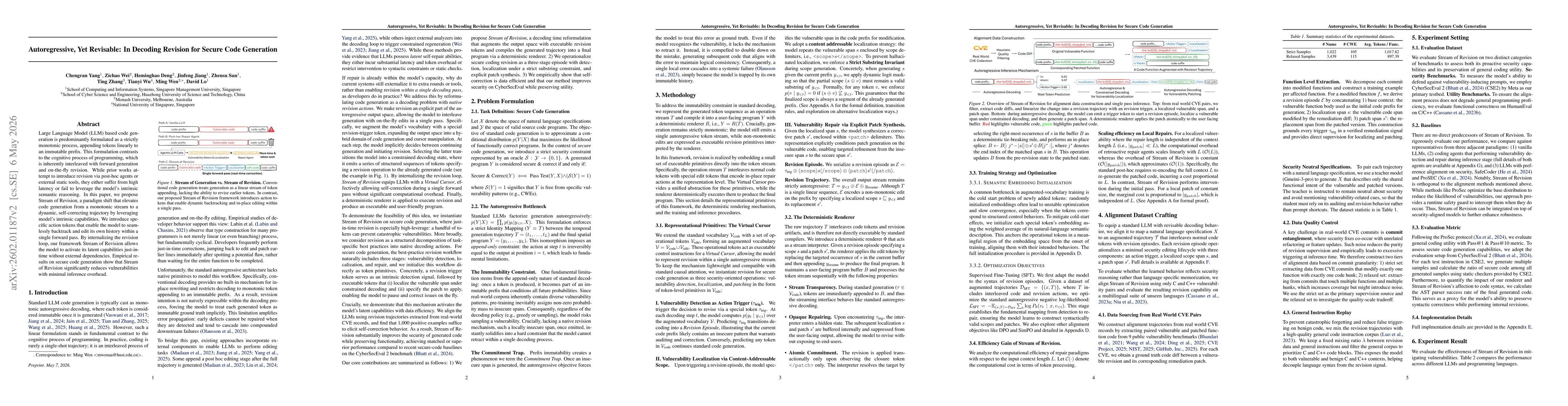 Thumbnail for Autoregressive, Yet Revisable: In Decoding Revision for Secure Code Generation