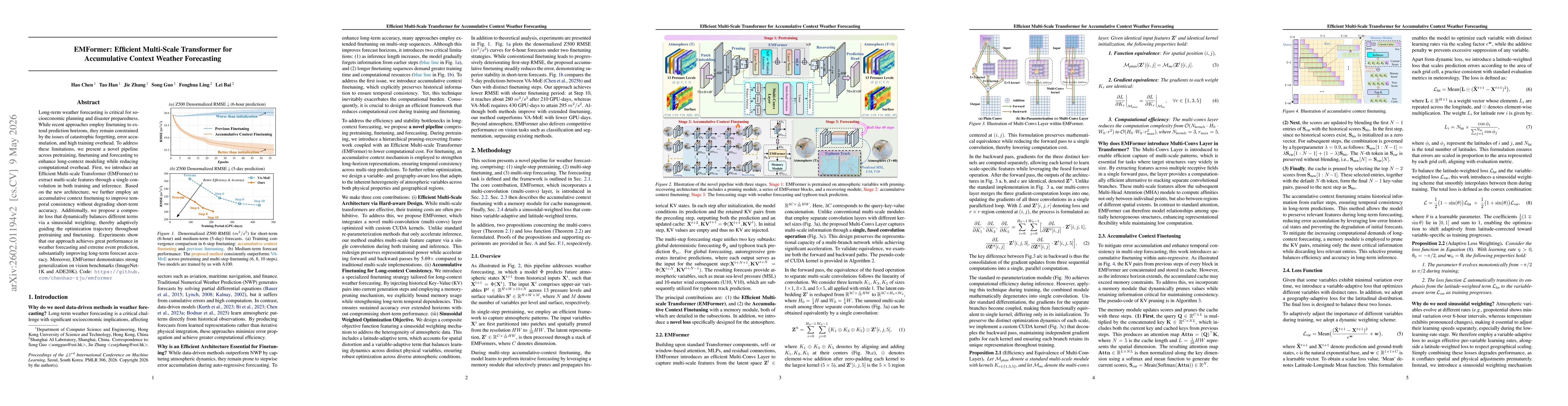 Thumbnail for EMFormer: Efficient Multi-Scale Transformer for Accumulative Context Weather Forecasting