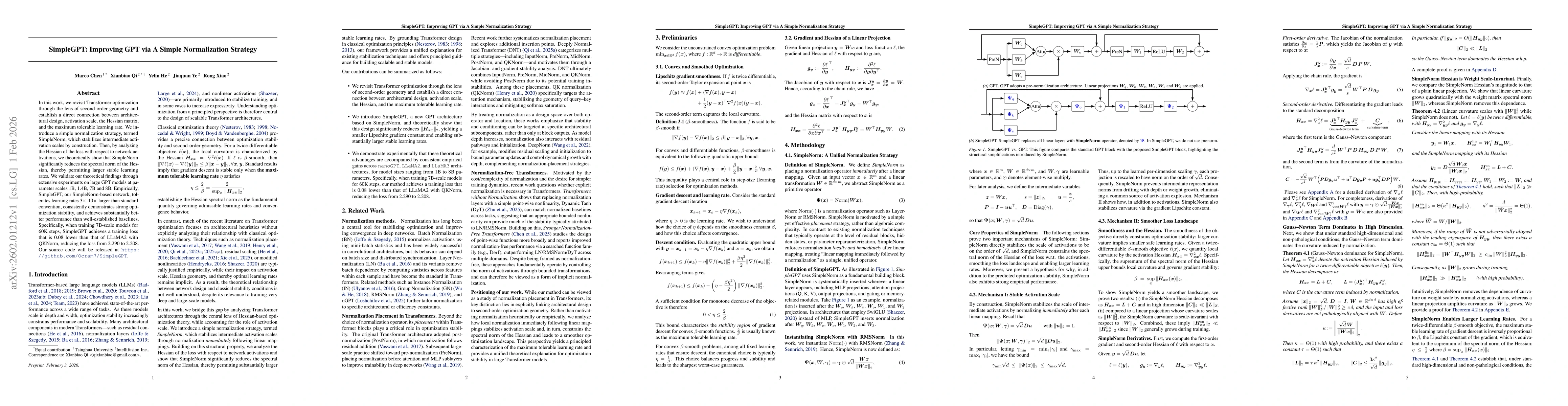 Thumbnail for SimpleGPT: Improving GPT via A Simple Normalization Strategy