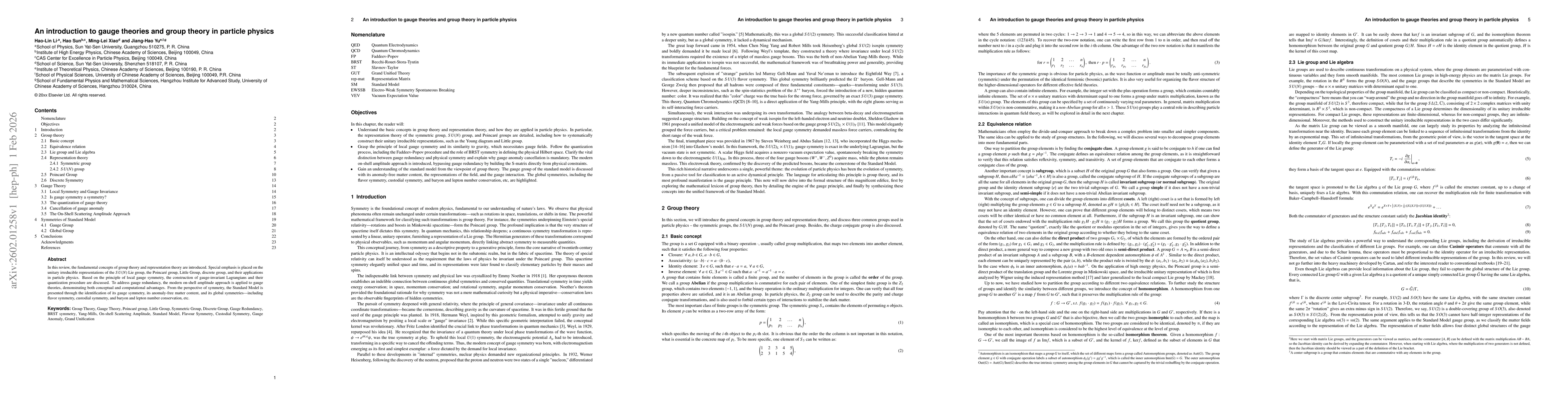 Thumbnail for An introduction to gauge theories and group theory in particle physics