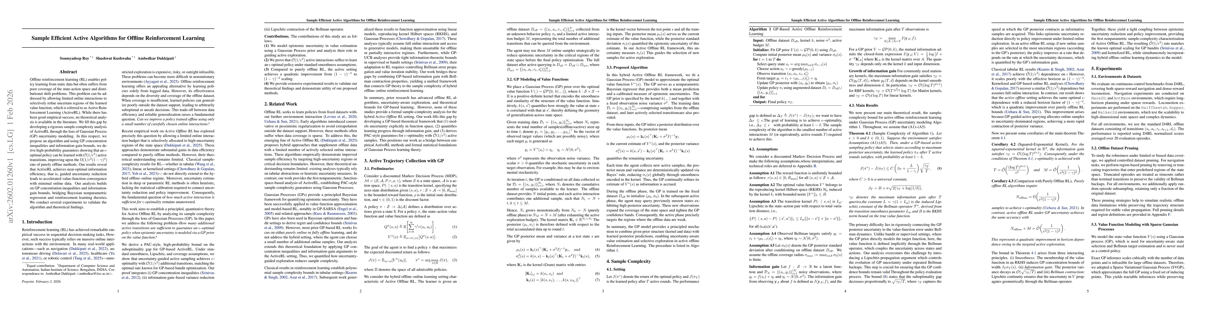 Thumbnail for Sample Efficient Active Algorithms for Offline Reinforcement Learning