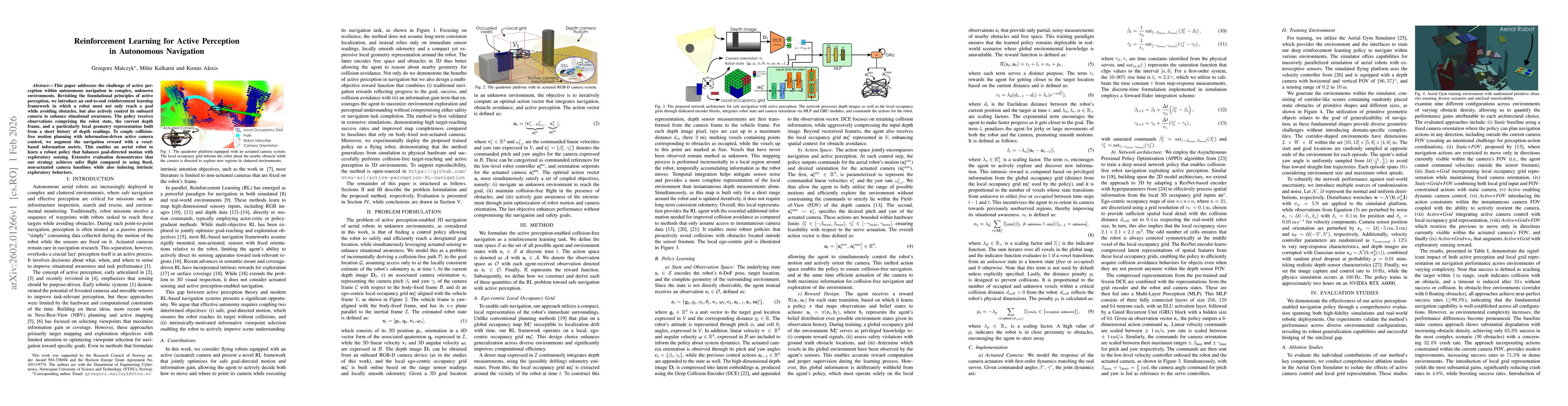 Thumbnail for Reinforcement Learning for Active Perception in Autonomous Navigation