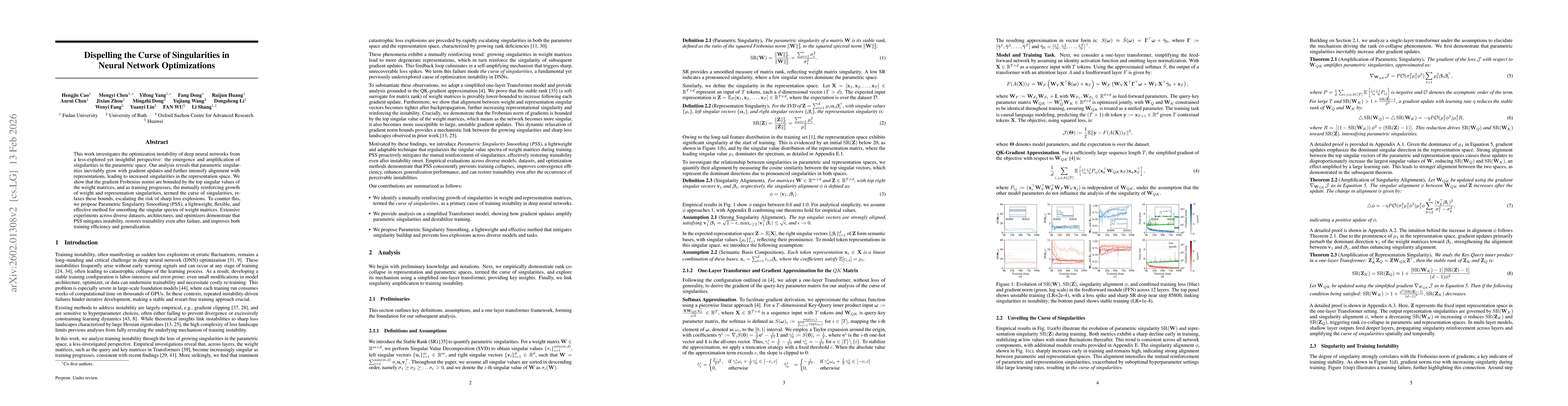 Thumbnail for Dispelling the Curse of Singularities in Neural Network Optimizations