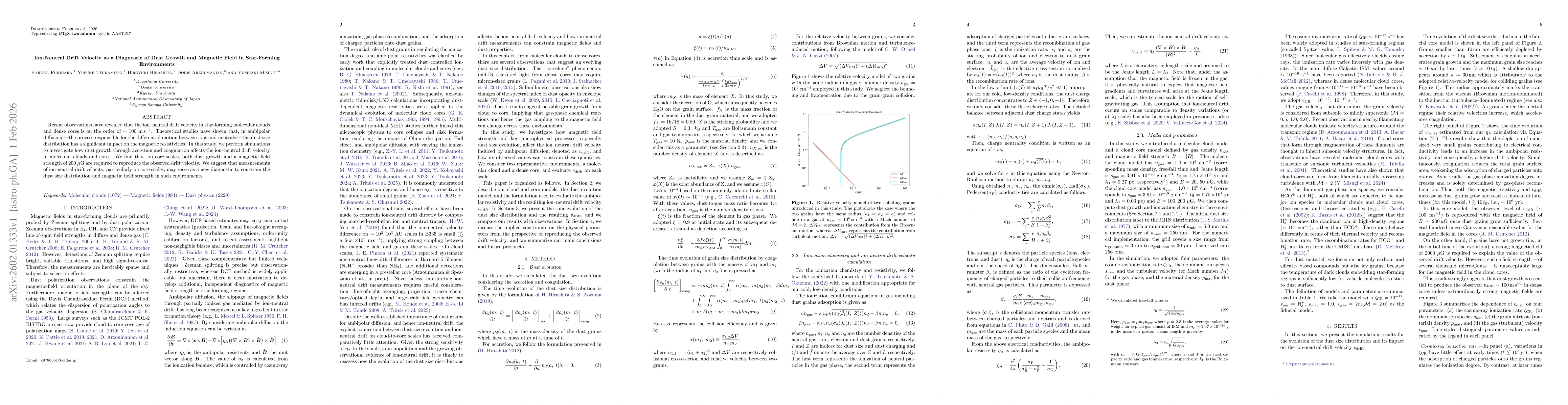 Thumbnail for Ion-Neutral Drift Velocity as a Diagnostic of Dust Growth and Magnetic Field in Star-Forming Environments