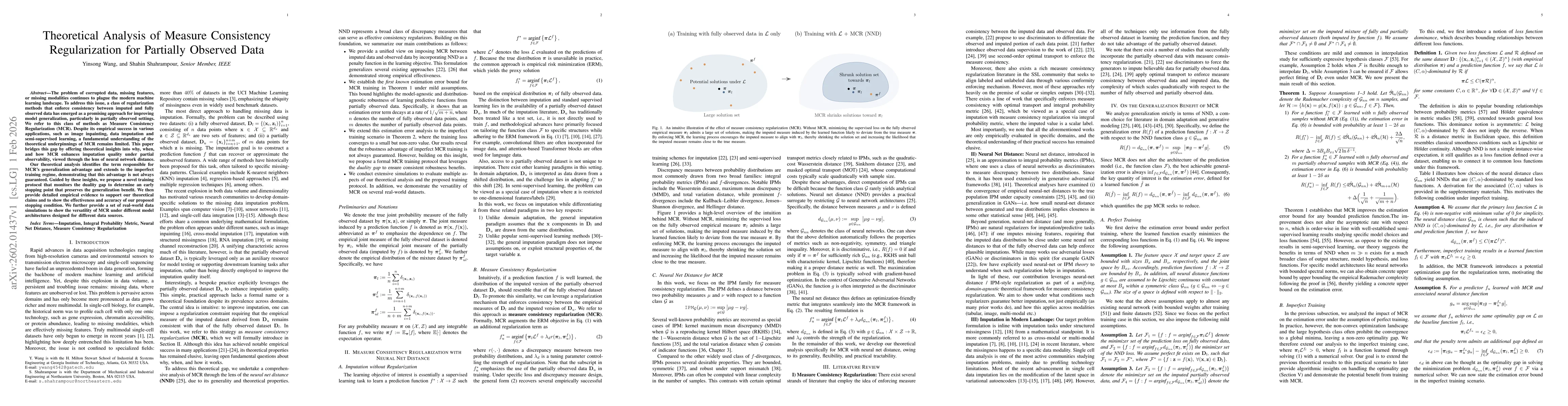 Thumbnail for Theoretical Analysis of Measure Consistency Regularization for Partially Observed Data