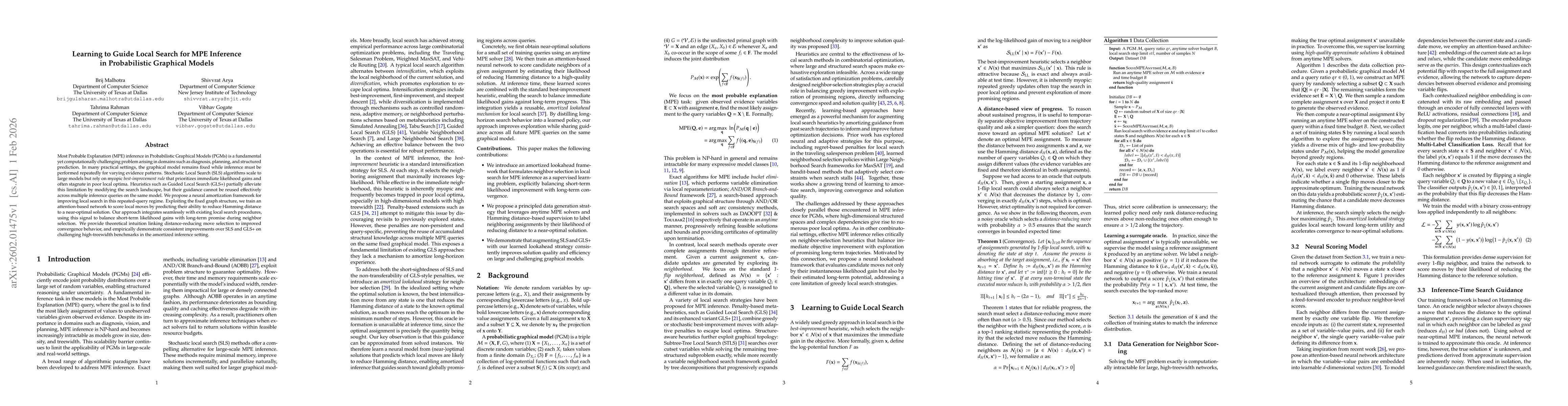 Thumbnail for Learning to Guide Local Search for MPE Inference in Probabilistic Graphical Models