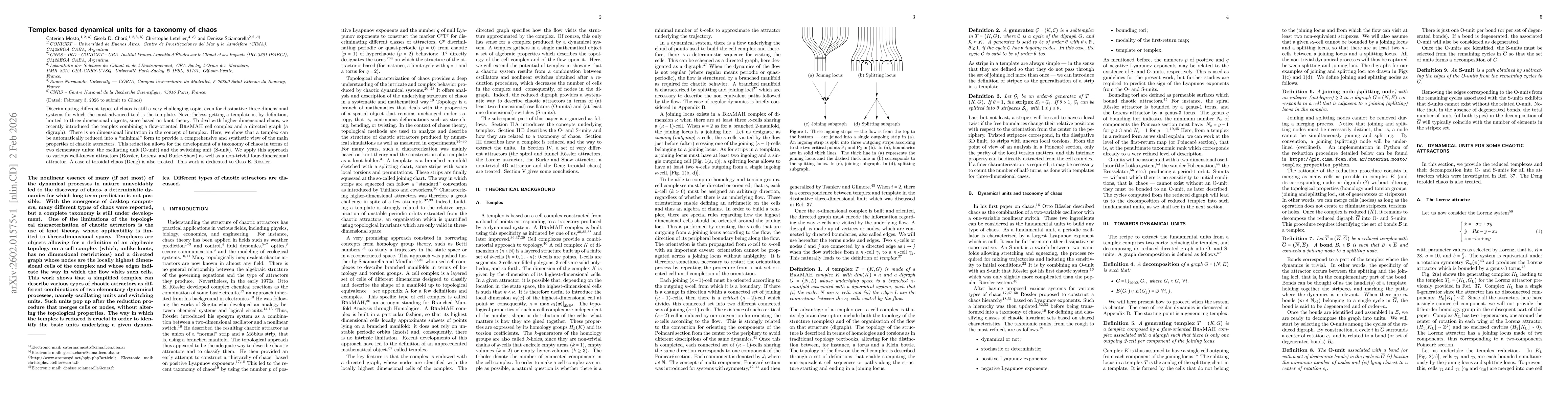 Thumbnail for Templex-based dynamical units for a taxonomy of chaos