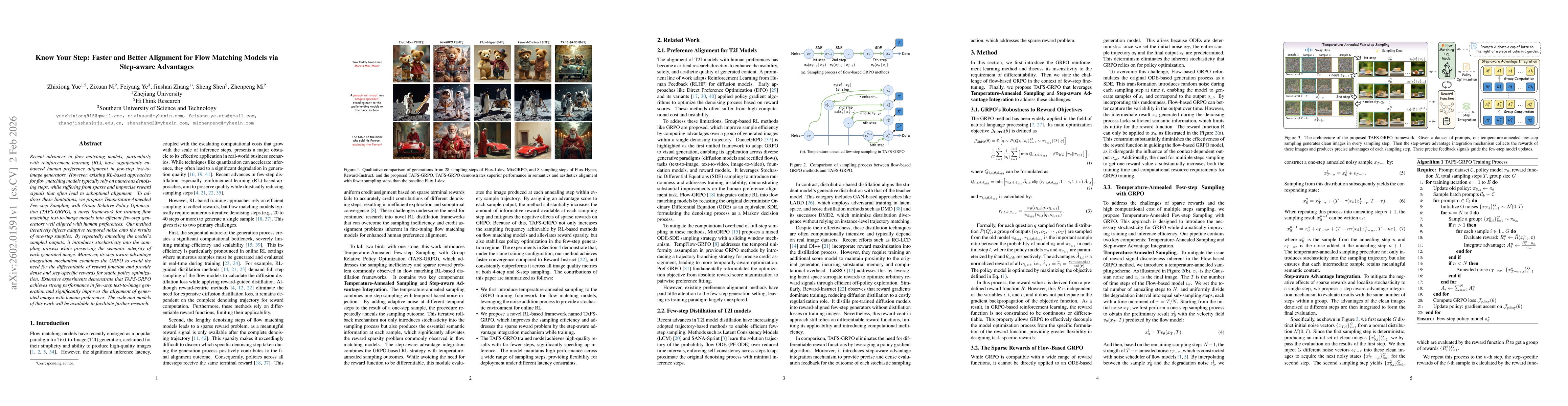 Thumbnail for Know Your Step: Faster and Better Alignment for Flow Matching Models via Step-aware Advantages