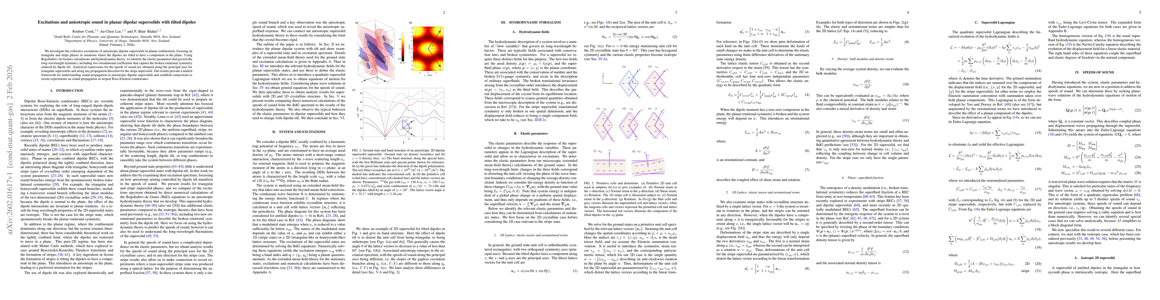 Thumbnail for Excitations and anisotropic sound in planar dipolar supersolids with tilted dipoles