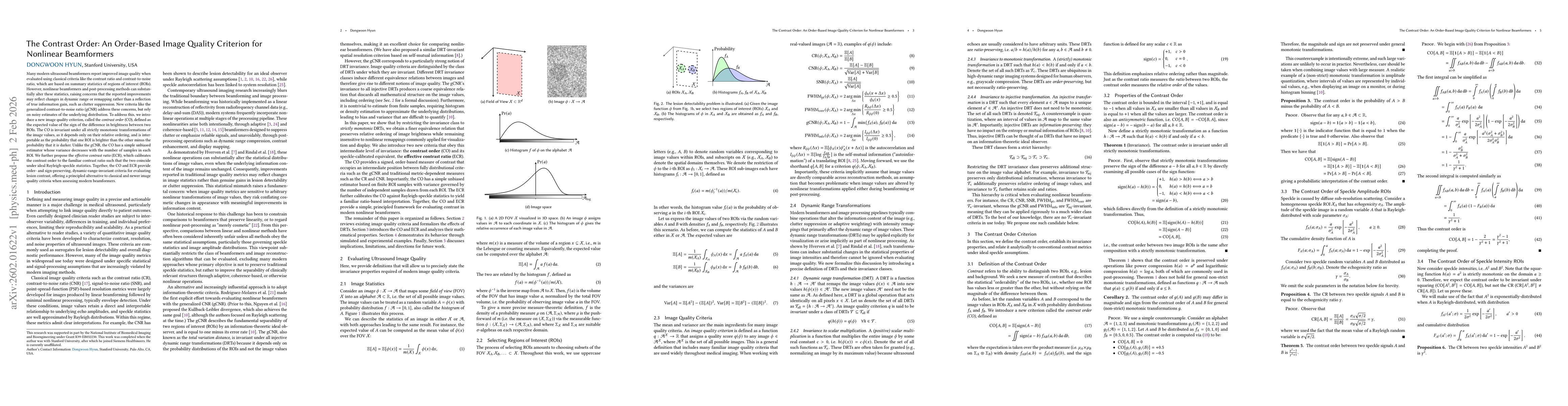Thumbnail for The Contrast Order: An Order-Based Image Quality Criterion for Nonlinear Beamformers