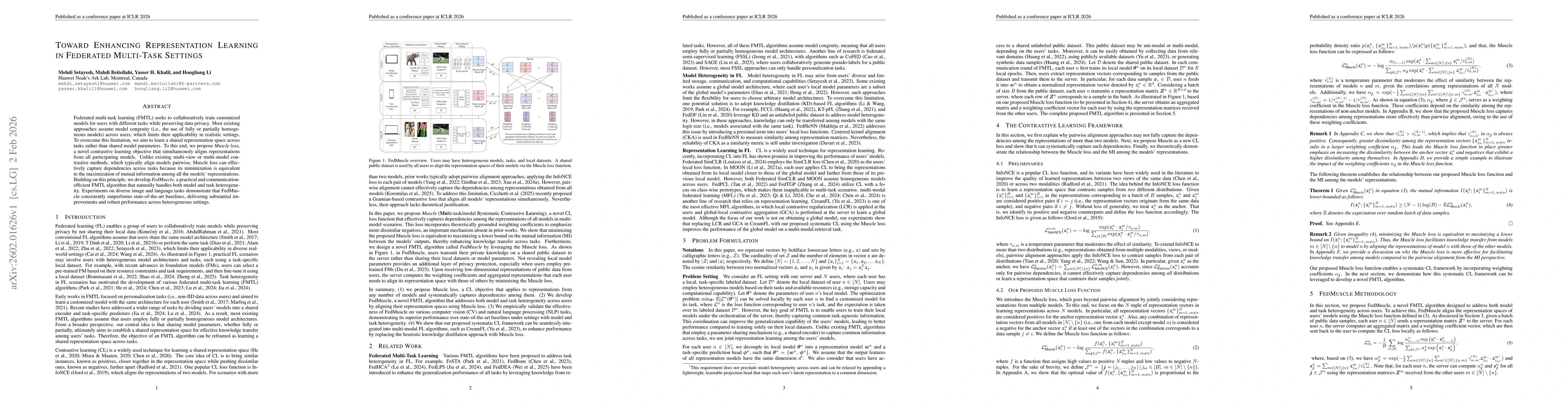 Thumbnail for Toward Enhancing Representation Learning in Federated Multi-Task Settings
