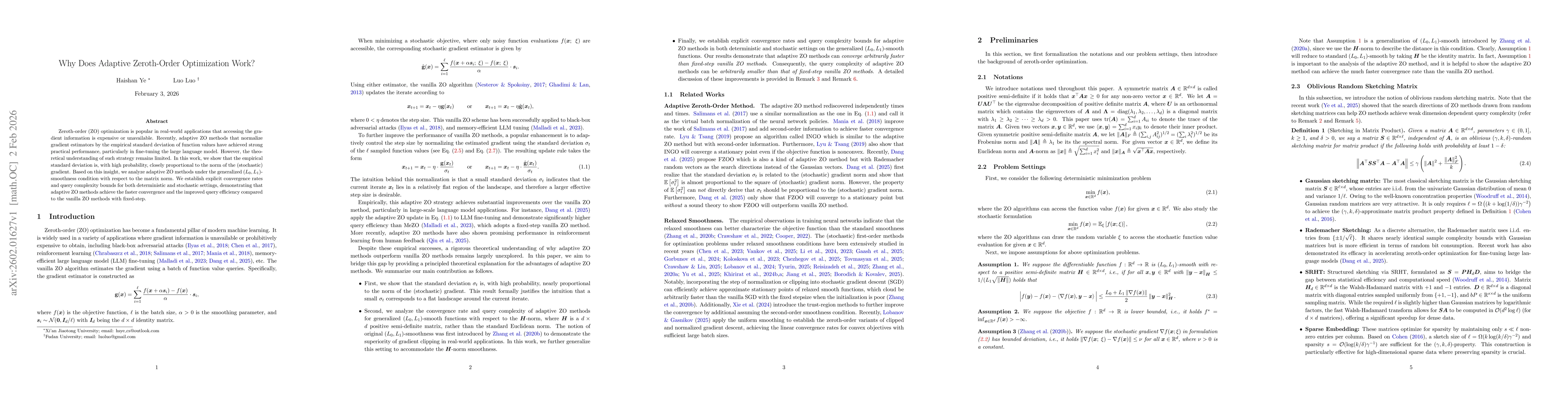 Thumbnail for Why Does Adaptive Zeroth-Order Optimization Work?