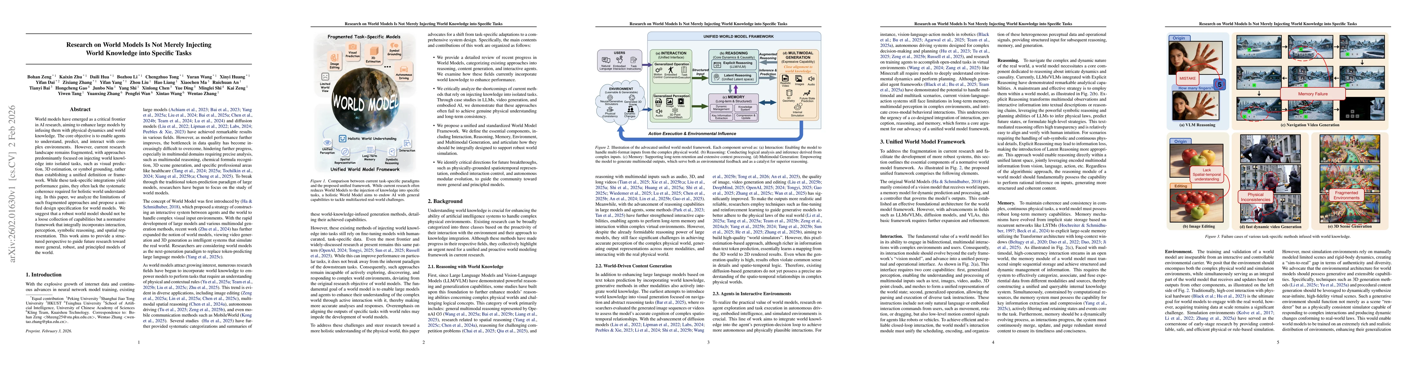 Thumbnail for Research on World Models Is Not Merely Injecting World Knowledge into Specific Tasks