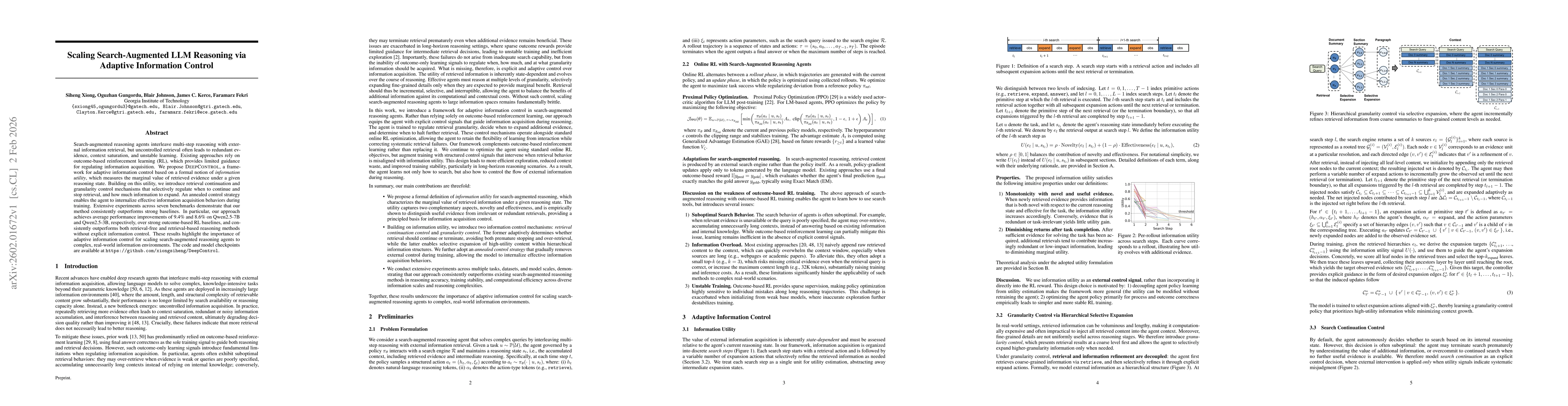 Thumbnail for Scaling Search-Augmented LLM Reasoning via Adaptive Information Control