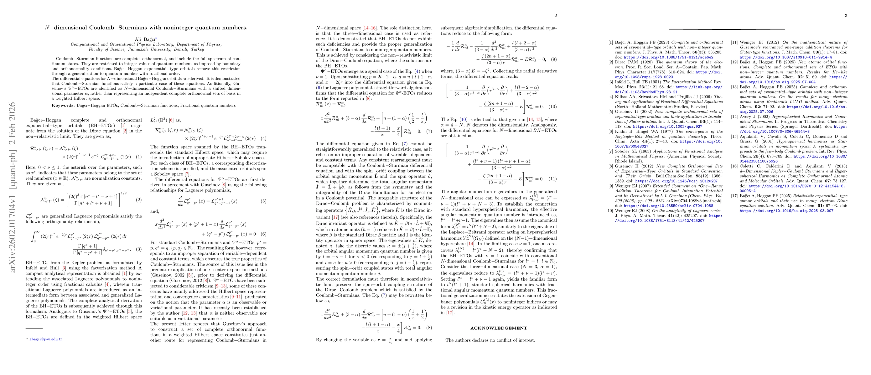 Thumbnail for N-dimensional Coulomb-Sturmians with noninteger quantum numbers