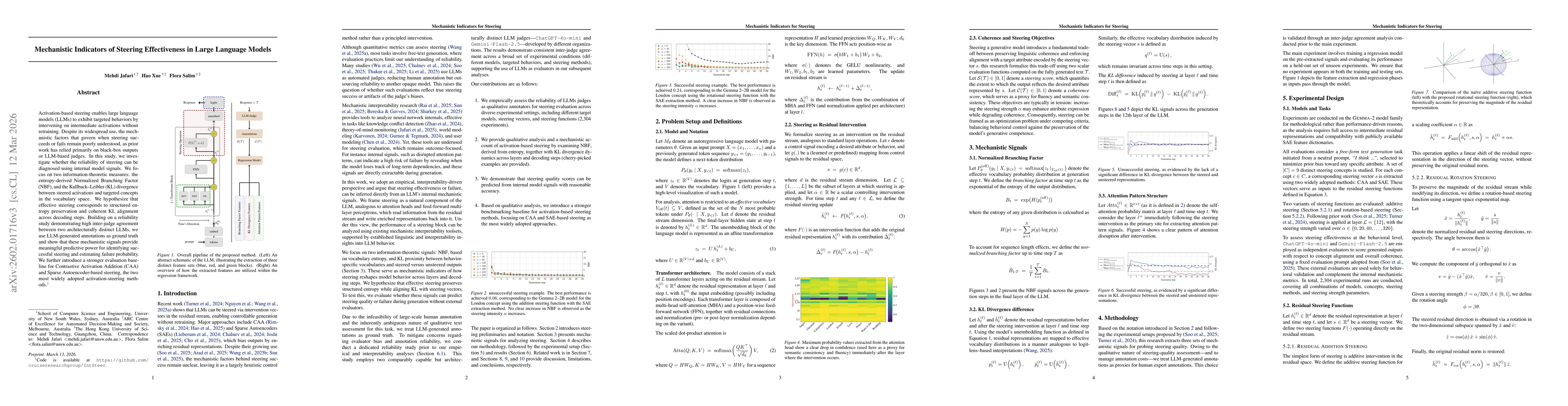 Thumbnail for Mechanistic Indicators of Steering Effectiveness in Large Language Models