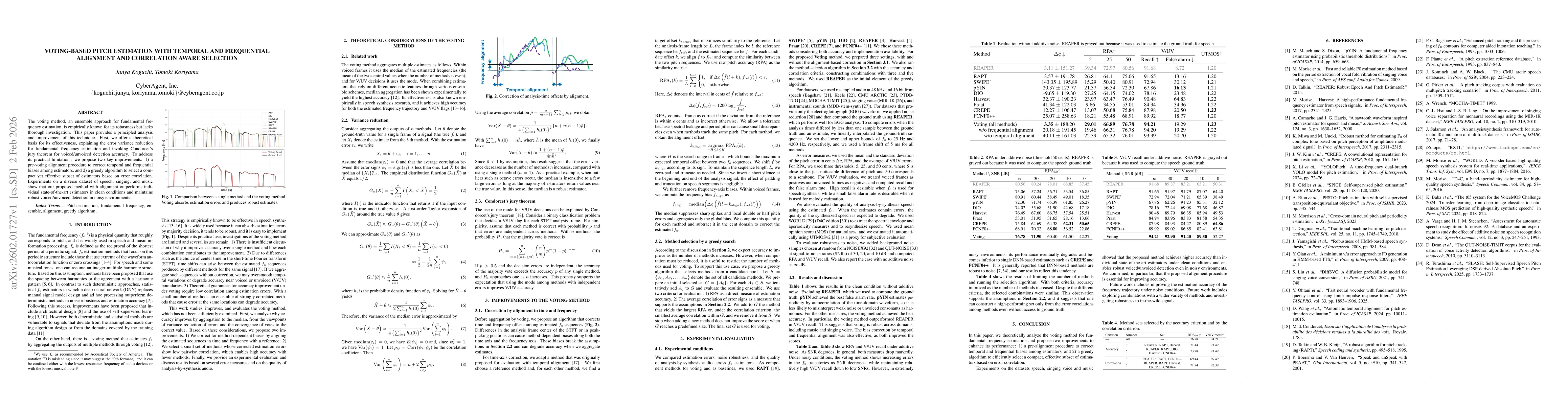 Thumbnail for Voting-based Pitch Estimation with Temporal and Frequential Alignment and Correlation Aware Selection