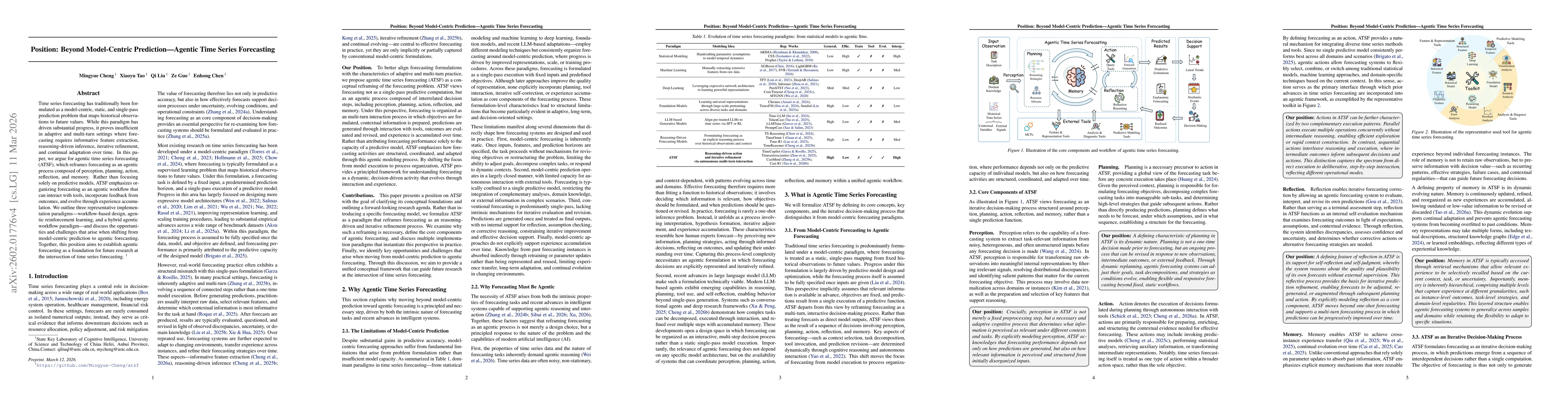 Thumbnail for Position: Beyond Model-Centric Prediction -- Agentic Time Series Forecasting
