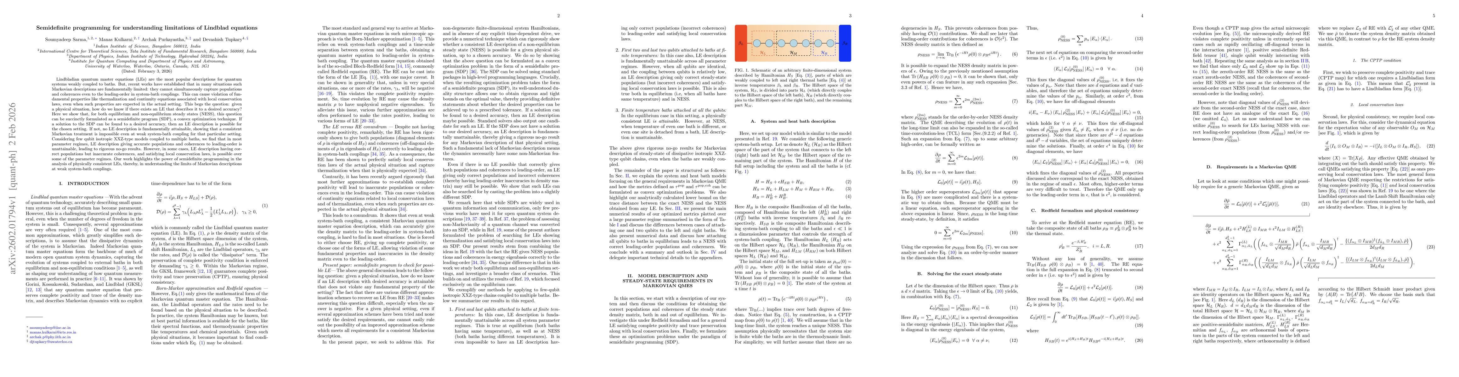 Thumbnail for Semidefinite programming for understanding limitations of Lindblad equations