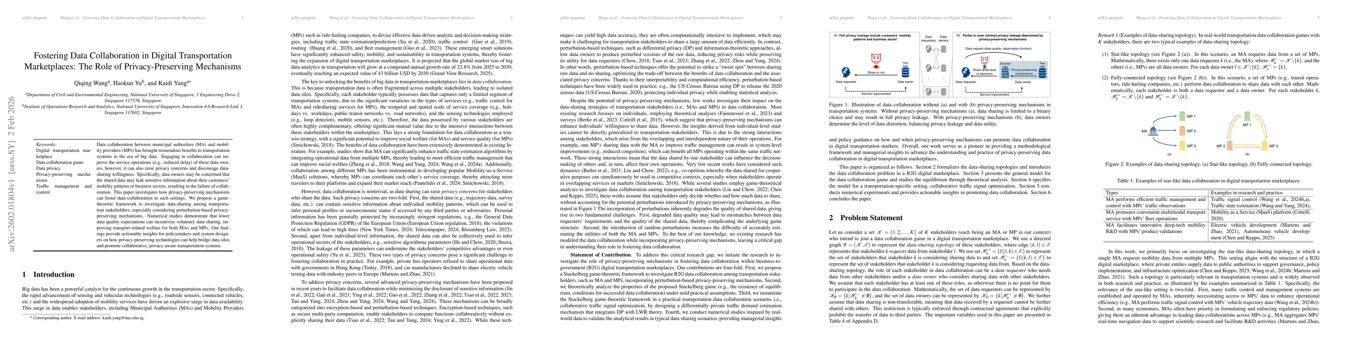 Thumbnail for Fostering Data Collaboration in Digital Transportation Marketplaces: The Role of Privacy-Preserving Mechanisms