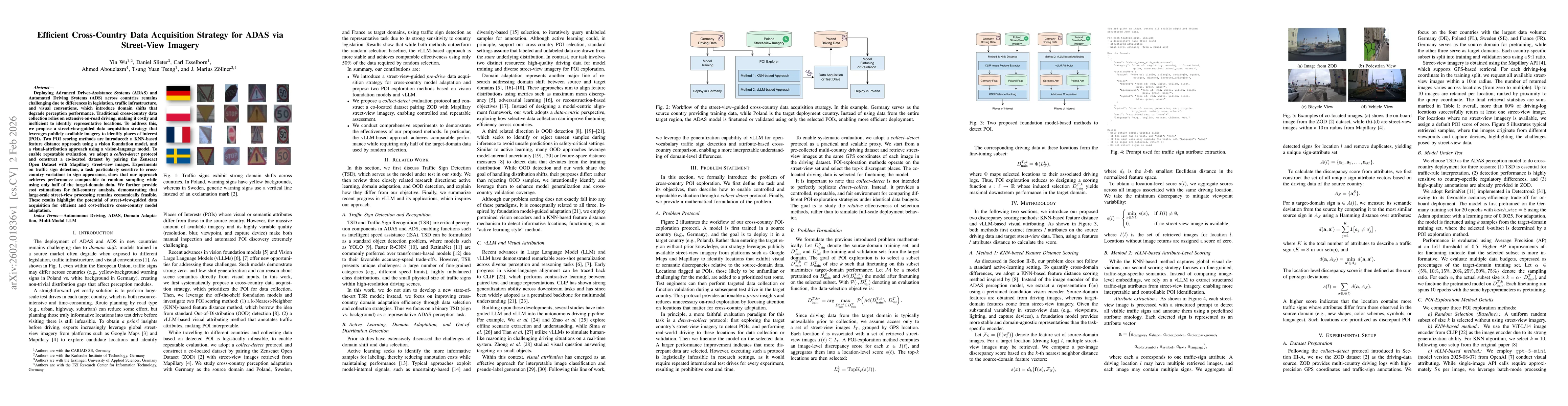 Thumbnail for Efficient Cross-Country Data Acquisition Strategy for ADAS via Street-View Imagery
