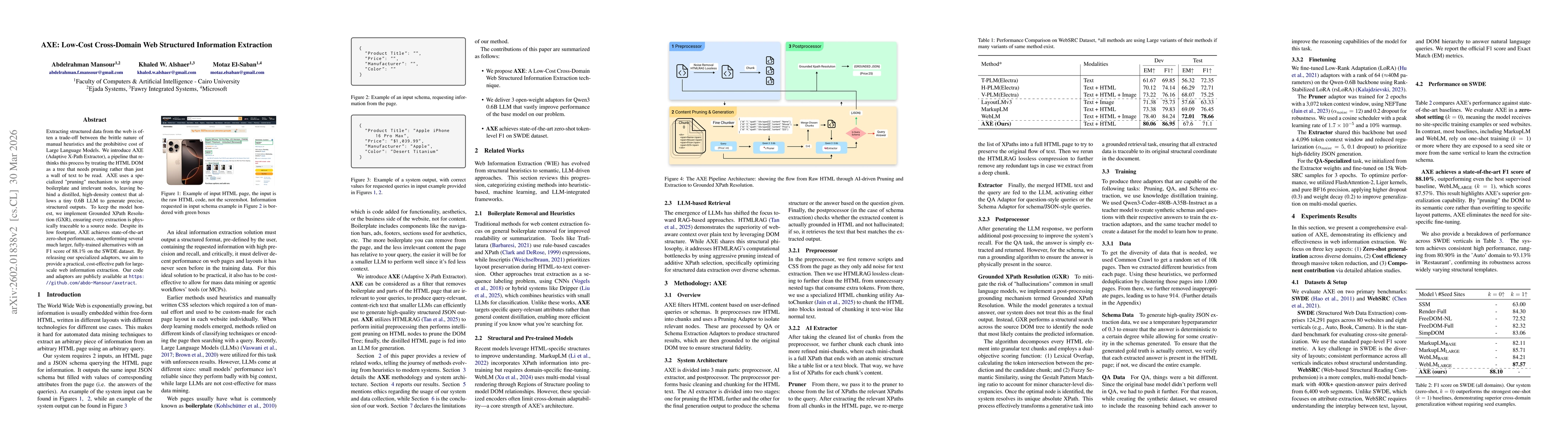 Thumbnail for AXE: Low-Cost Cross-Domain Web Structured Information Extraction