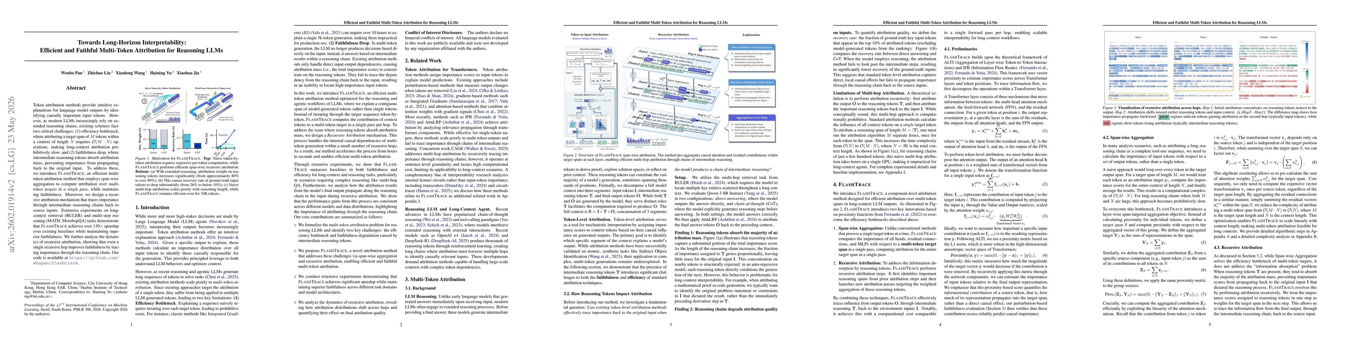 Thumbnail for Towards Long-Horizon Interpretability: Efficient and Faithful Multi-Token Attribution for Reasoning LLMs