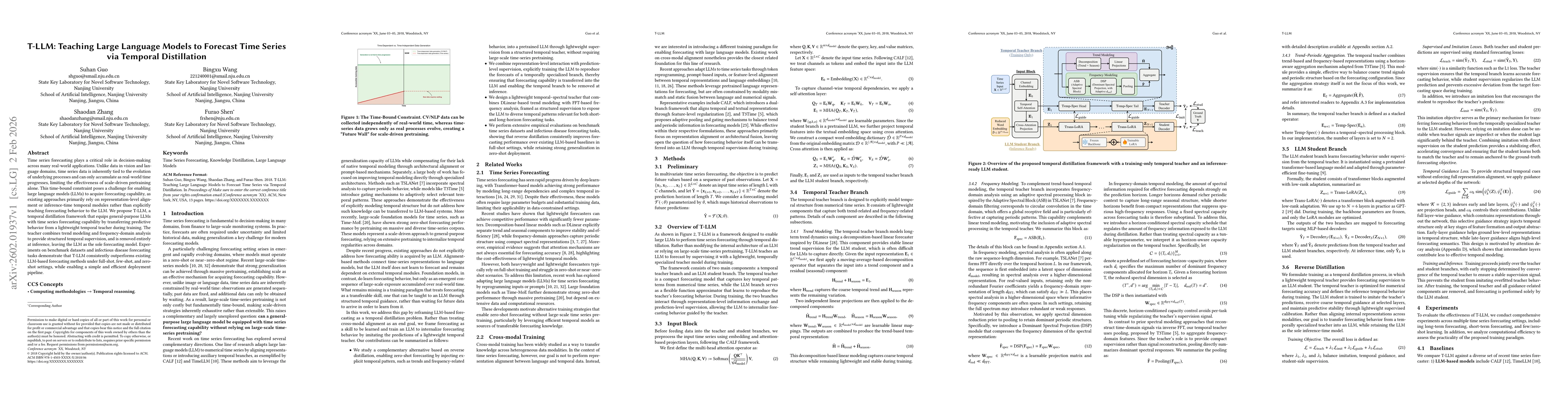 Thumbnail for T-LLM: Teaching Large Language Models to Forecast Time Series via Temporal Distillation