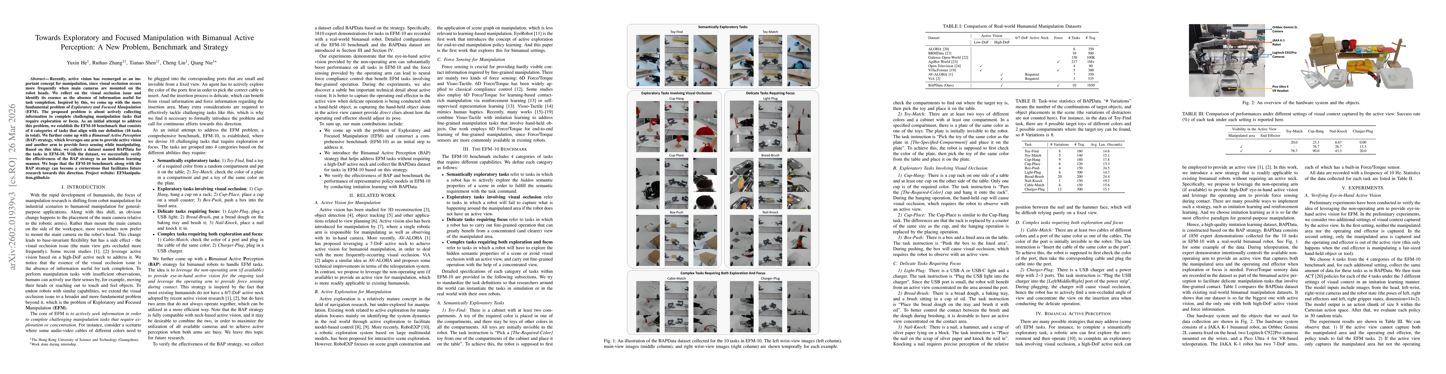 Thumbnail for Towards Exploratory and Focused Manipulation with Bimanual Active Perception: A New Problem, Benchmark and Strategy