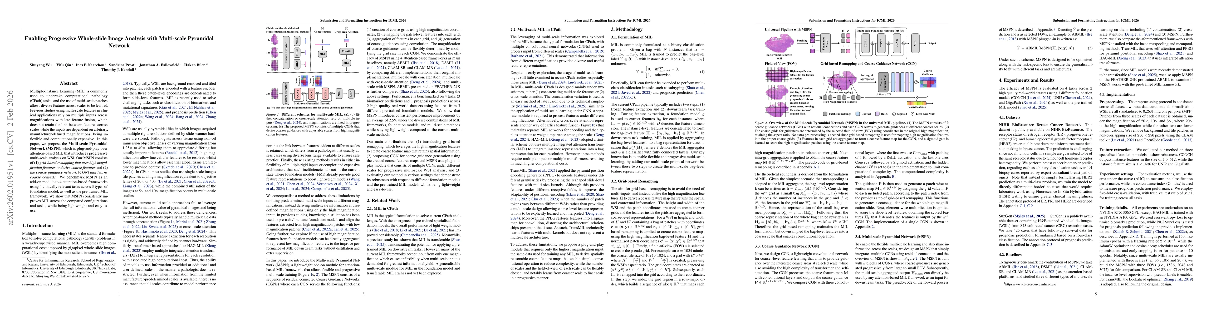 Thumbnail for Enabling Progressive Whole-slide Image Analysis with Multi-scale Pyramidal Network