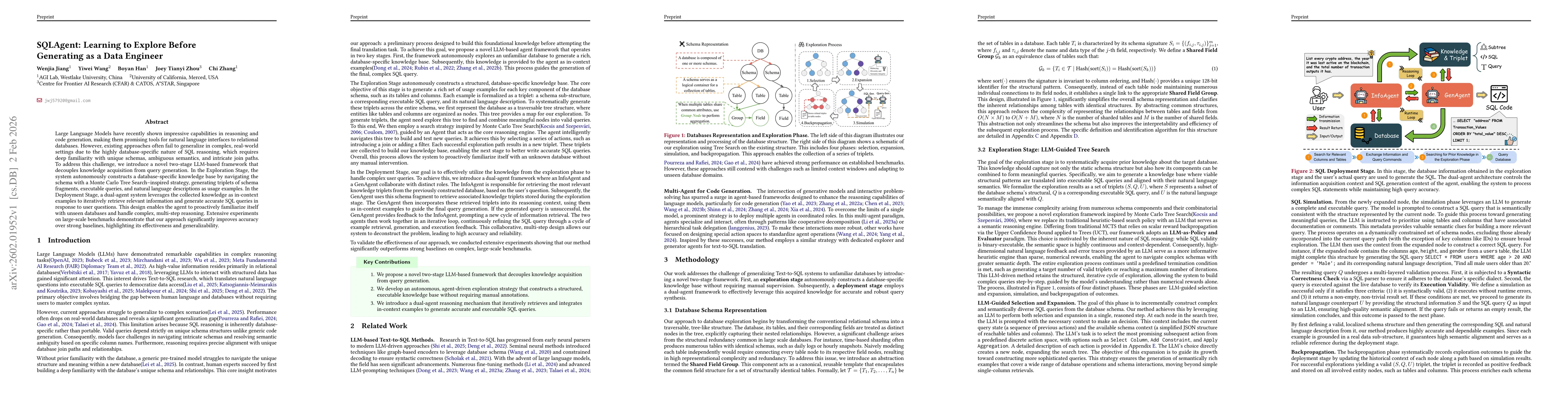 Thumbnail for SQLAgent: Learning to Explore Before Generating as a Data Engineer