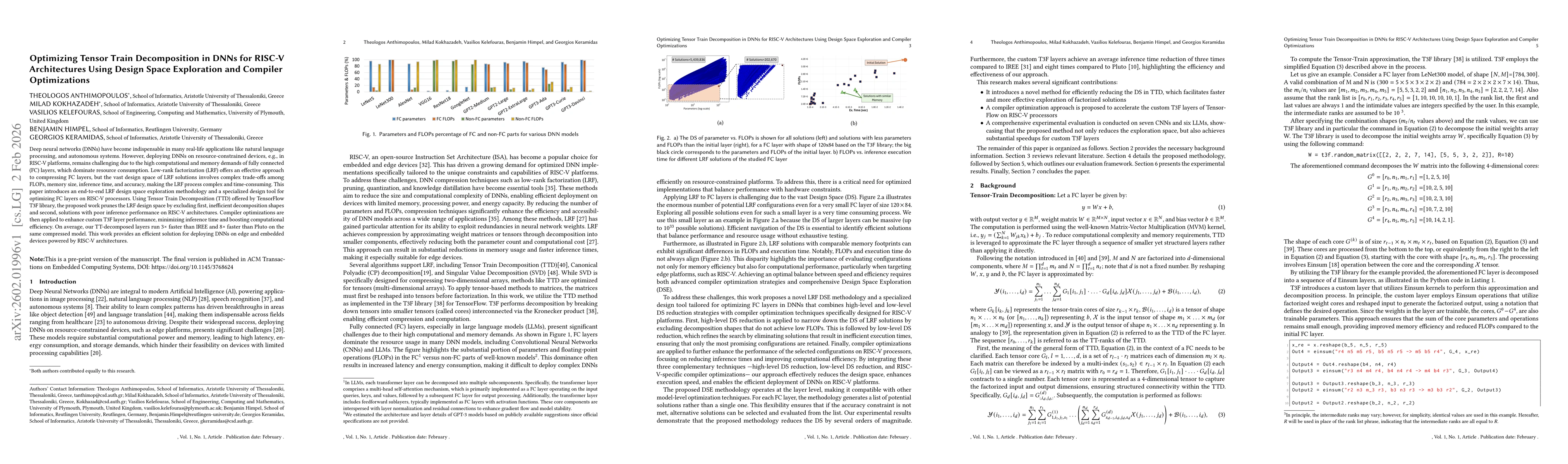 Thumbnail for Optimizing Tensor Train Decomposition in DNNs for RISC-V Architectures Using Design Space Exploration and Compiler Optimizations